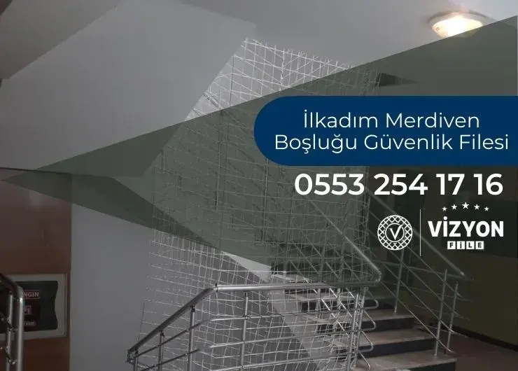 İlkadım merdiven boşluğu güvenlik filesi